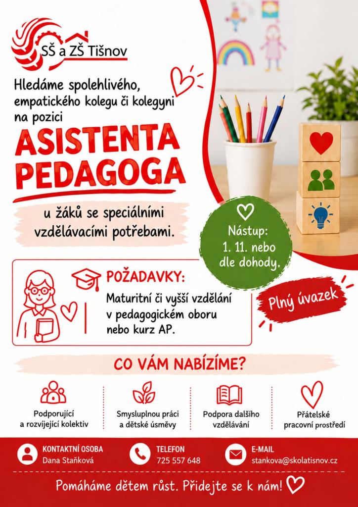 Nabídka pracovního místa asistentka