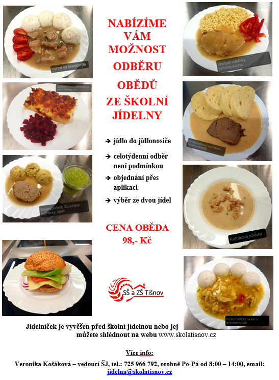 Nabídka dovozu obědů